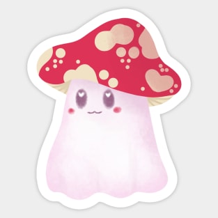 mushroom ghost Sticker